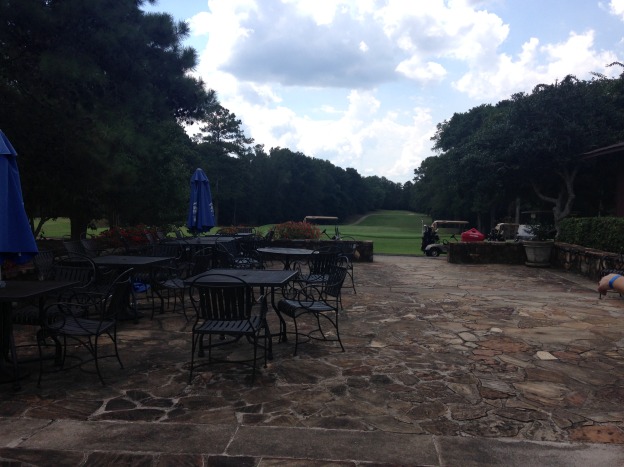 View of the golf course at Champion Grille