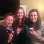 Intro to Oils Make and Take with Stephanie (my sponsor) and Kristin (friend, fellow Golden Drop cross line member)